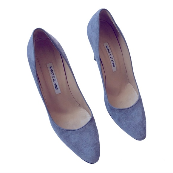 Manolo Blahnik Shoes - Manolo Blahnik BB gray suede pumps
